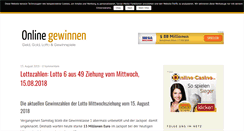 Desktop Screenshot of onlinegewinnen.info