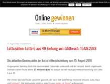 Tablet Screenshot of onlinegewinnen.info